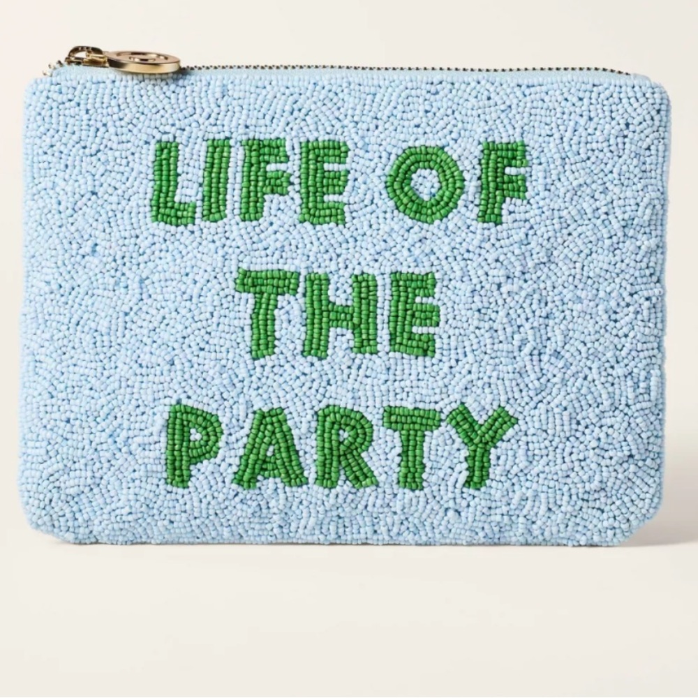 🍀🐬NWT KATE SPADE X TARGET LIFE OF THE PARTY CLUTCH🐬🍀